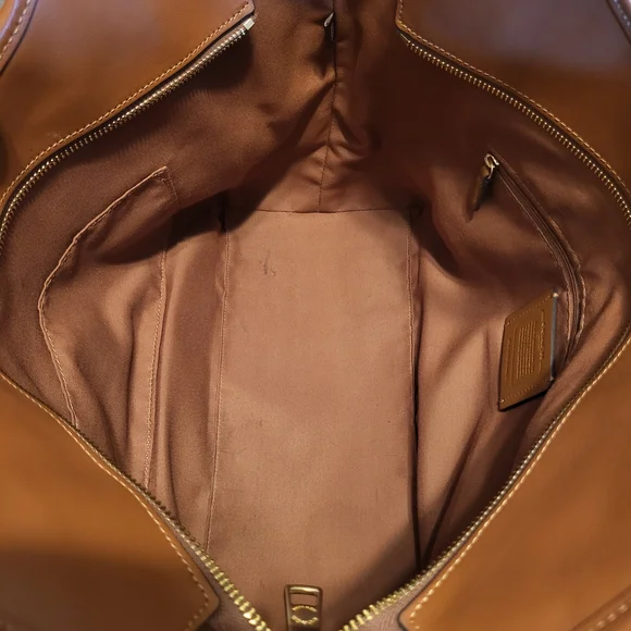 Coach Brown Leather Tote Bag - Picture 15 of 16